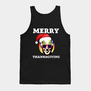 Funny Joe Biden Merry Thanksgiving Ugly Christmas Tank Top